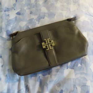 Gray Tory Burch Clutch
